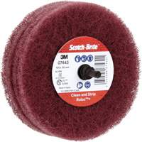 Roue de ponçage &agrave; usage g&eacute;n&eacute;ral Scotch-Brite Roloc Plus, 4" dia. Nassau Supply