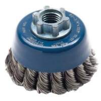 Brosse-boisseau &agrave; fils nou&eacute;s, 2-3/4" dia. x 5/8"-11 arbre Nassau Supply