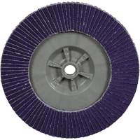 Disque &agrave; lamelles plate 1169F Cubitron 3 &agrave; changement rapide, 6" x 5/8"-11, Type T27, Grain 80+, C&eacute;ramique Nassau Supply