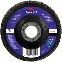 Disque &agrave; lamelles conique 1169F Cubitron 3, 4-1/2" x 7/8", Type T29, Grain 80+, C&eacute;ramique Nassau Supply