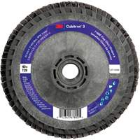 Disque &agrave; lamelles conique 1169F Cubitron 3 &agrave; changement rapide, 5" x 5/8"-11, Type T29, Grain 40+, C&eacute;ramique Nassau Supply