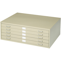 Classeurs en acier pour plans, 5 Tiroirs, 40-3/8" la x 29-3/8" p x 16-1/2" h Nassau Supply