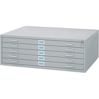 Classeurs en acier pour plans, 5 Tiroirs, 46-3/8" la x 35-3/8" p x 16-1/2" h Nassau Supply