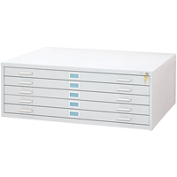 Classeurs En Acier Pour Plans-5 Tiroirs, 5 Tiroirs, 53-3/8" la x 41-3/8" p x 16-1/2" h Nassau Supply