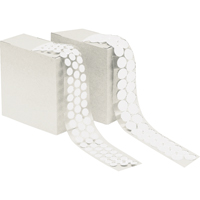 Attache en rondelle, Crochet, 1/2" dia., Adh&eacute;sif, Blanc Nassau Supply