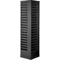 Pr&eacute;sentoirs, Rotatif, 92 fentes, Acier, 14-1/8" la x 14-1/8" p x 66" h Nassau Supply