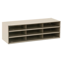 Organisateurs de donn&eacute;es, Stationnaire, 15 fentes, Acier, 33-3/4" la x 11 5/8" p x 17 3/4" h Nassau Supply