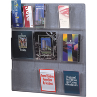 Pr&eacute;sentoirs, Mural, 6 fentes, Plastique, 30" la x 34-3/4" p x 34-3/4" h Nassau Supply
