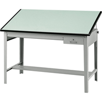 Precision Drafting Table Base, 56-3/8" W x Grey Nassau Supply