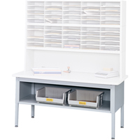 Mobilier E-Z Sort pour la salle du courrier- Tables de tri avec tablette-Dessus de table, 60" la x 28" p x 36" h, Stratifi&eacute; Nassau Supply