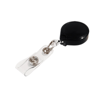 Retractable Mini-Bak<sup>®</sup> ID Badge Holders, Plastic, 36" Cable, Belt Clip Attachment ON545 | Nassau Supply