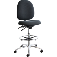 ESD (Electrostatic Dissipative) Shoptech Seating, Vinyl, Black, 250 lbs. Capacity Nassau Supply