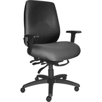 Chaises ergonomiques robustes Cierra , Tissu, Gris, Capacit&eacute; 400 lb Nassau Supply