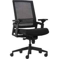 Chaises de bureau A-37 Activ, Mailles, Noir, Capacit&eacute; 275 lb Nassau Supply