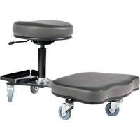 Flex Ergonomic Chair, Vinyl, Black/Grey Nassau Supply