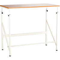 Elevate™ Adjustable Desk, Stand-Alone Desk, 50" H x 48" W x 24" D, Brown OP660 | Nassau Supply