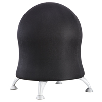 Zenergy Ball Chair, Fabric, Black, 250 lbs. Capacity Nassau Supply