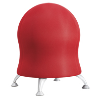 Zenergy Ball Chair, Fabric, Red, 250 lbs. Capacity Nassau Supply