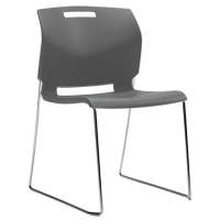 Chair, Plastic, 32-1/2" High, 300 lbs. Capacity, Grey OP935 | Nassau Supply