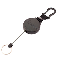 Securit Retractable Key Holder, Polycarbonate, 28" Cable, Carabiner Attachment Nassau Supply