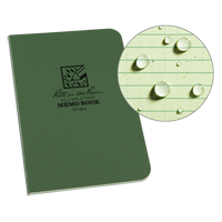 Memo Book, Soft Cover, Green, 112 Pages, 3-1/2" W x 5" L OQ416 | Nassau Supply