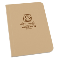 Memo Book, Soft Cover, Tan, 112 Pages, 3-1/2" W x 5" L OQ417 | Nassau Supply