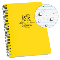 Side-Spiral Notebook, Soft Cover, Yellow, 64 Pages, 4-5/8" W x 7" L OQ545 | Nassau Supply