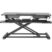 Goya™ Sit-Stand Workstation, Desktop Unit, 22" H x 31-1/2" W x 24" D, Black OQ763 | Nassau Supply