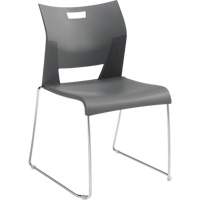 Duet™ Armless Training Chair, Plastic, 33-1/4" High, 350 lbs. Capacity, Grey OQ780 | Nassau Supply