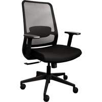 Chaise de bureau ajustable &agrave; basculement synchronis&eacute; s&eacute;rie Activ, Tissu/Mailles, Noir, Capacit&eacute; 275 lb Nassau Supply