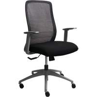 Chaise de bureau ajustable s&eacute;rie Era, Tissu/Mailles, Noir, Capacit&eacute; 275 lb Nassau Supply