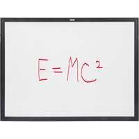 Black MDF Frame Whiteboard, Dry-Erase/Magnetic, 48" W x 36" H OR132 | Nassau Supply