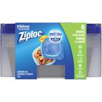 Mini contenants carrés Ziploc<sup>MD</sup>, Plastique, Capacité de 118 ml, Transparent OR135 | Nassau Supply
