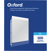 Oxford&reg; Heavyweight Non-Glare Sheet Protectors Nassau Supply