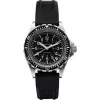 Steel Navigator with Date on Black 3-Piece Rubber Strap Kit, Digital, Battery Operated, 36 mm, Black Nassau Supply