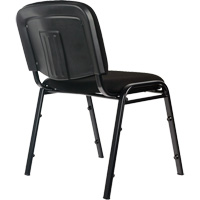 Stacking Chairs, Fabric, 32" High, 250 lbs. Capacity, Black Nassau Supply
