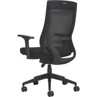 Chaise &agrave; dossier moyen avec m&eacute;canisme &agrave; basculement synchronis&eacute; &agrave; d&eacute;tection de poids , Mailles, Noir Nassau Supply