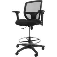 Mesh Work Stool, Mobile, Adjustable Height, 450 lbs. Capacity Nassau Supply