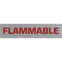 "Flammable" Special Handling Labels, 5" L x 2" W, Black on Red PB421 | Nassau Supply