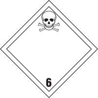 TDG Shipping Labels, Class 6.1, Toxic Substances, Vinyl Nassau Supply