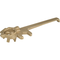 Deluxe Plug Wrenche, 1-1/4" Opening, 9" Handle, Non-sparking brass alloy PE359 | Nassau Supply