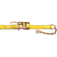 Ratchet Straps, Chain Anchor, 3" W x 30' L, 5400 lbs. (2450 kg) Working Load Limit Nassau Supply