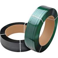 Green Strapping, Polyester, 5/8" W x 3800' L, Green, Manual Grade PE822 | Nassau Supply