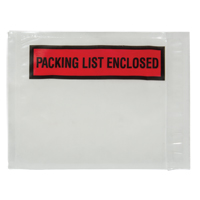 Packing List Envelope, 4-1/2" L x 5-1/2" W, Backloading Style PF880 | Nassau Supply