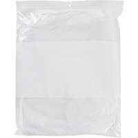 White Block Poly Bags, Reclosable, 15" x 12", 2 mils PF963 | Nassau Supply