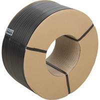 Strapping, Polypropylene, 1/2" W x 7200' L, Black, Manual Grade Nassau Supply