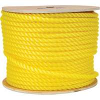 1/2" Braided Yellow Rope, Polypropylene, 335' Nassau Supply
