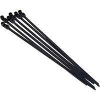 Screw-In Cable Tie, 8" Long, 50 lbs. Tensile Strength, Black Nassau Supply