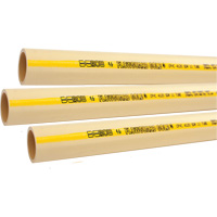 Flowguard Gold&reg; Hot & Cold Water Pipe, CPVC, 20' L x 0.5" Dia. Nassau Supply