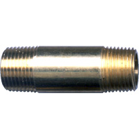 Raccord long, Laiton, 1/4", NPT x NPT Nassau Supply
